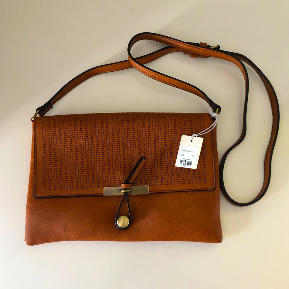 Francesca’s brown cross body purse